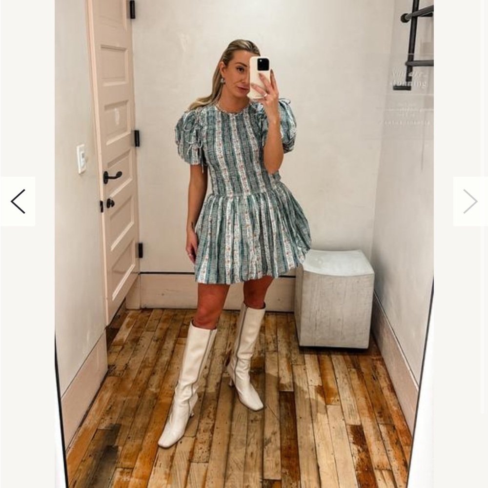 Anthropologie Damson Madder Becca Removable-Sleeve Bubble Mini Dress Size 8 NWT - Picture 4 of 8